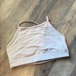 NOBULL Blush Pink High-Neck Sports Bra